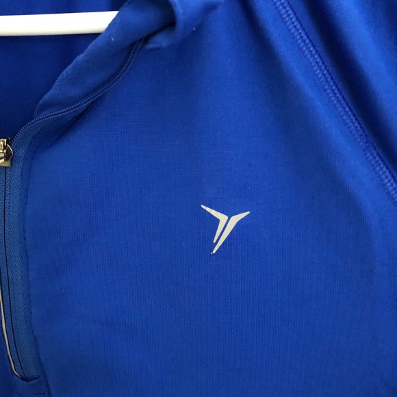 OLD NAVY BLUE QUARTER ZIP ATHLETIC LONG SLEEVE - Picture 2 of 4